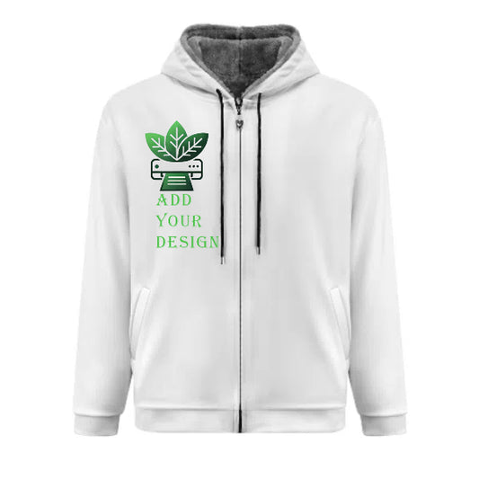 Double Layer Padded Zip-Up Hoodie