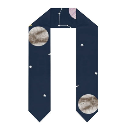 All-Over Print Graduation Shawl