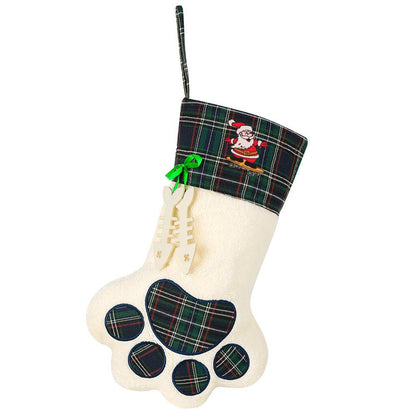 Dog Paw Christmas Stocking