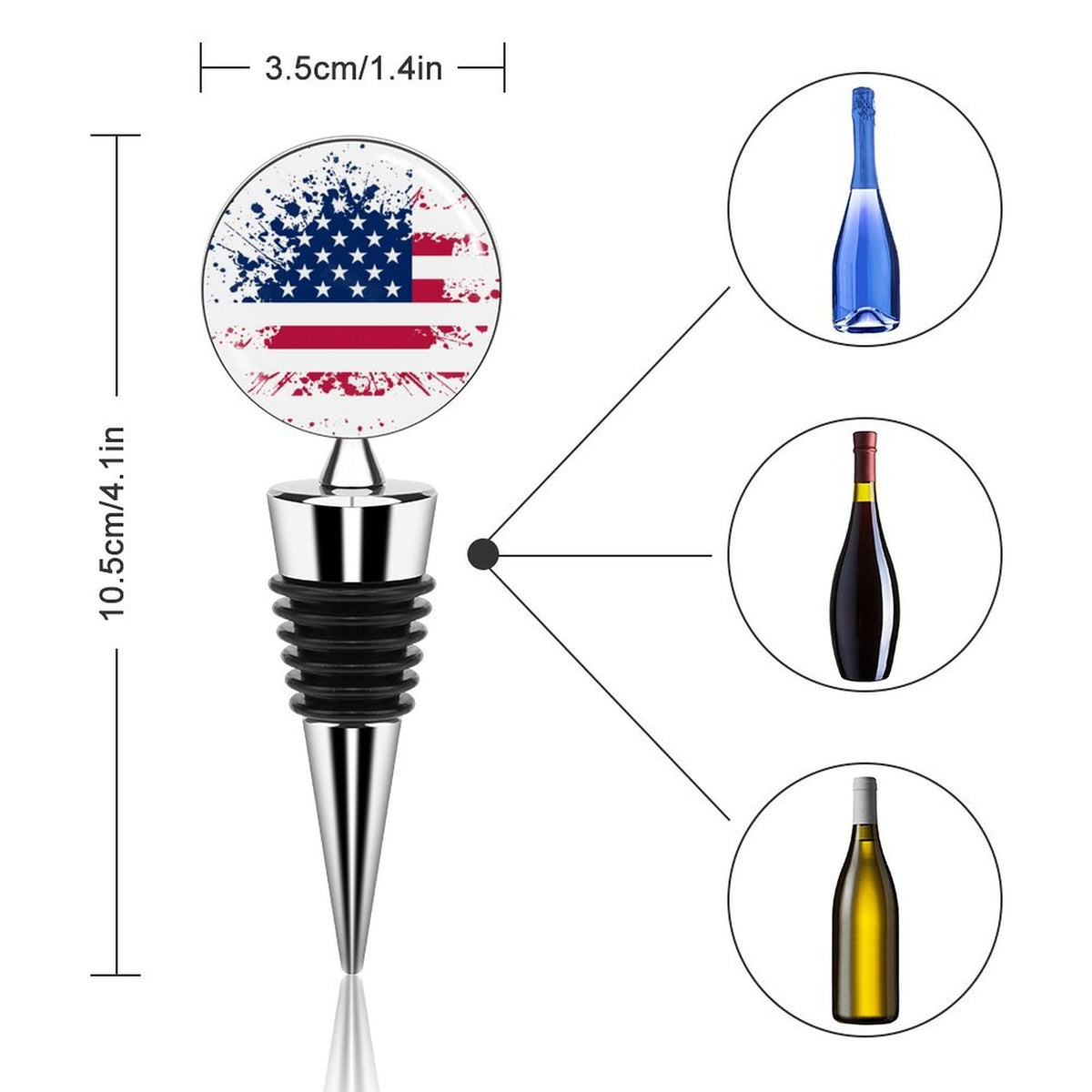 Anniversary Wine Stopper | Custom Couple Gift