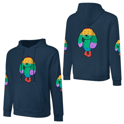 100% Cotton Multicolor Hoodie (front and back + 2 sleeve printed)