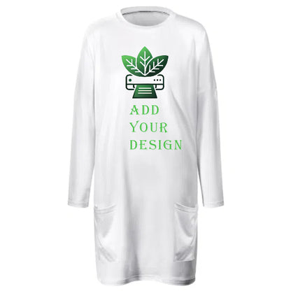 All-over Print Women's Long Sleeve Round Neck Large Pocket Sweatshirt