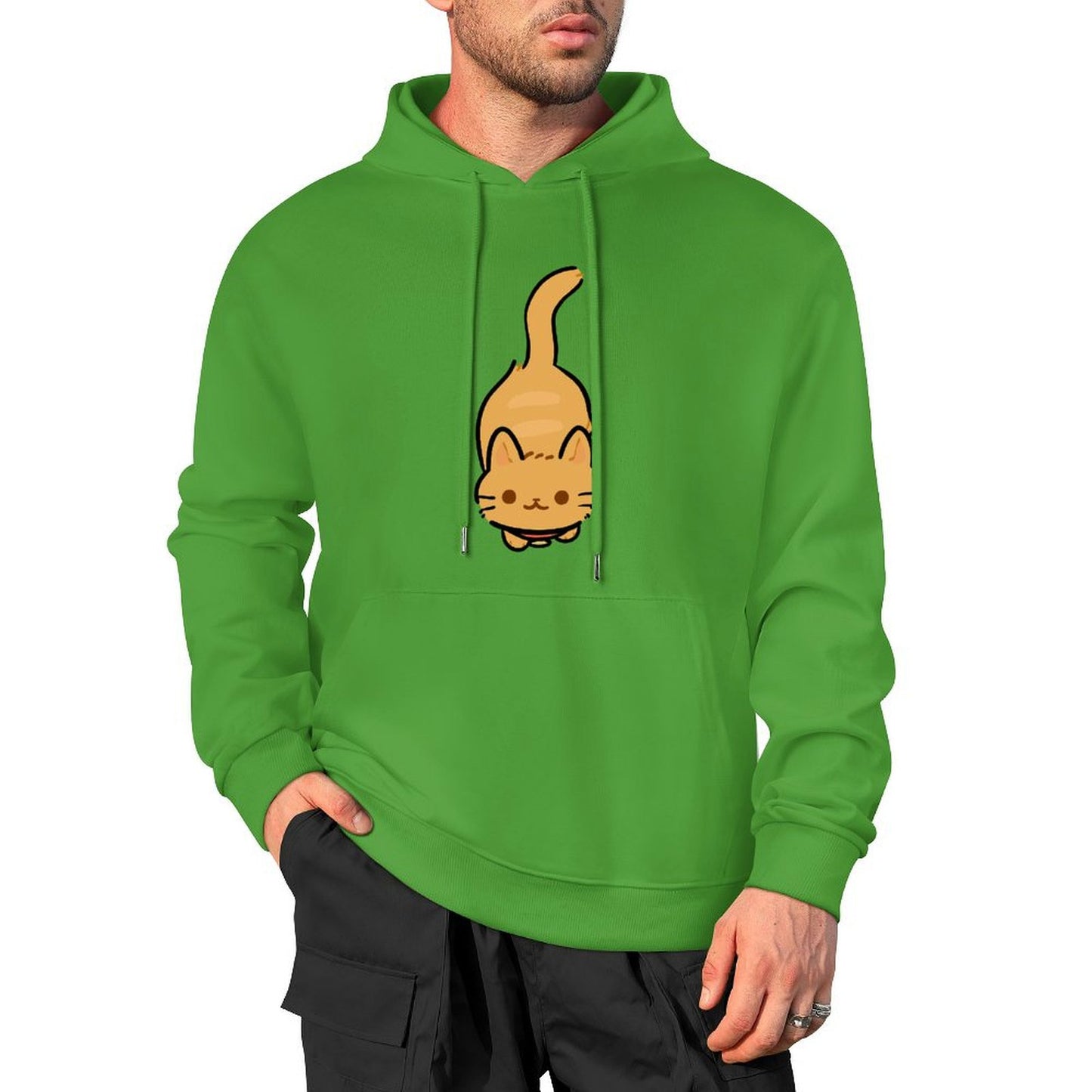 100% Cotton Multicolor Hooded Hoodie (printed front)