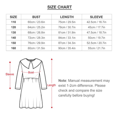 All-Over Print Children's Long Sleeved Dress