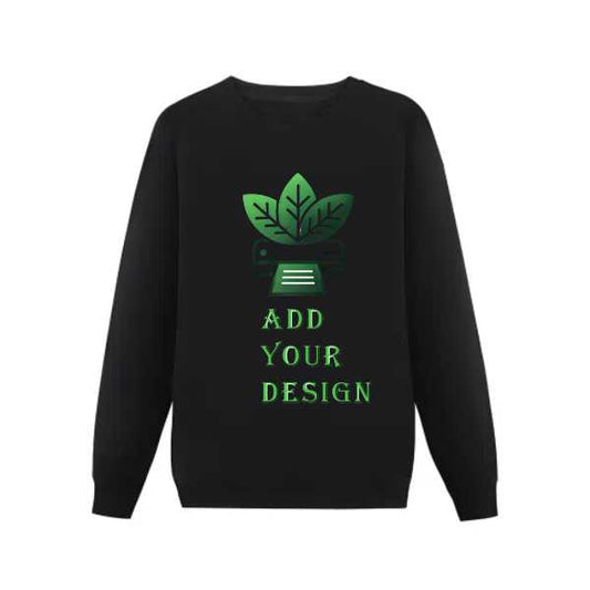 100% Cotton Women's Pullover Sweatshirt (front print)
