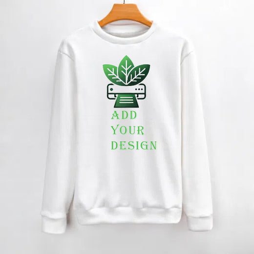 Custom Round Neck Sweater, 330g Knit-Feel - main view