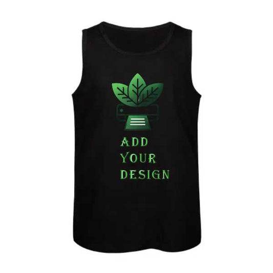 100% Cotton Tank Top （printed on the front）