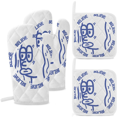 Insulated Mitts and Pan Liners (Set of 4)