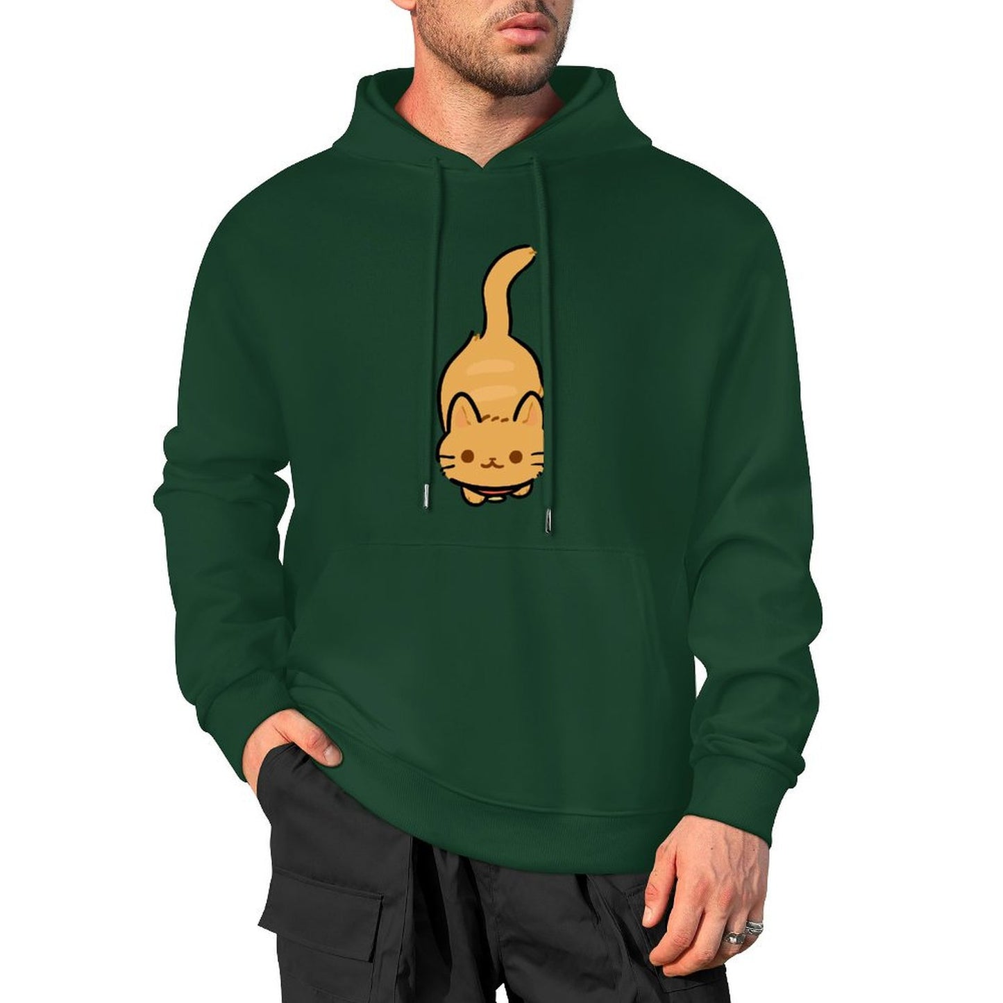 100% Cotton Multicolor Hooded Hoodie (printed front)
