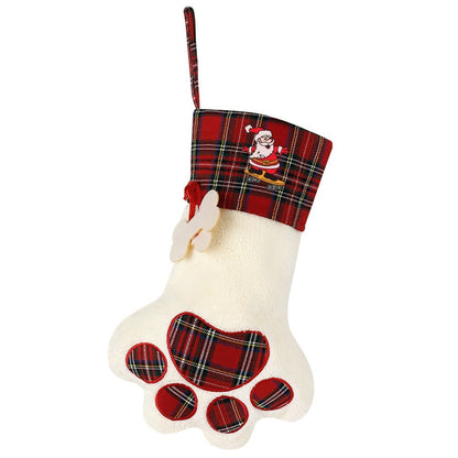 Dog Paw Christmas Stocking