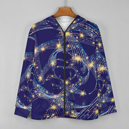 All-Over Print Zipper to Head Hoodie