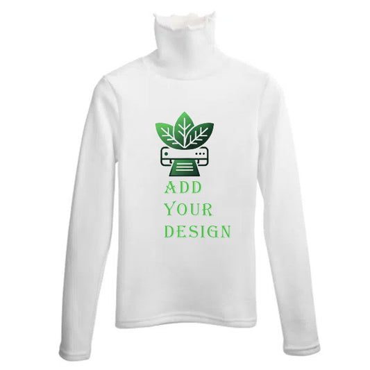 All-Over Print Women's Turtleneck Sweater
