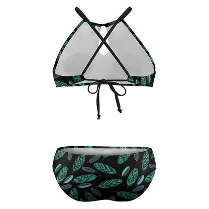 All-Over Print Plus Size Bikini Swimsuit