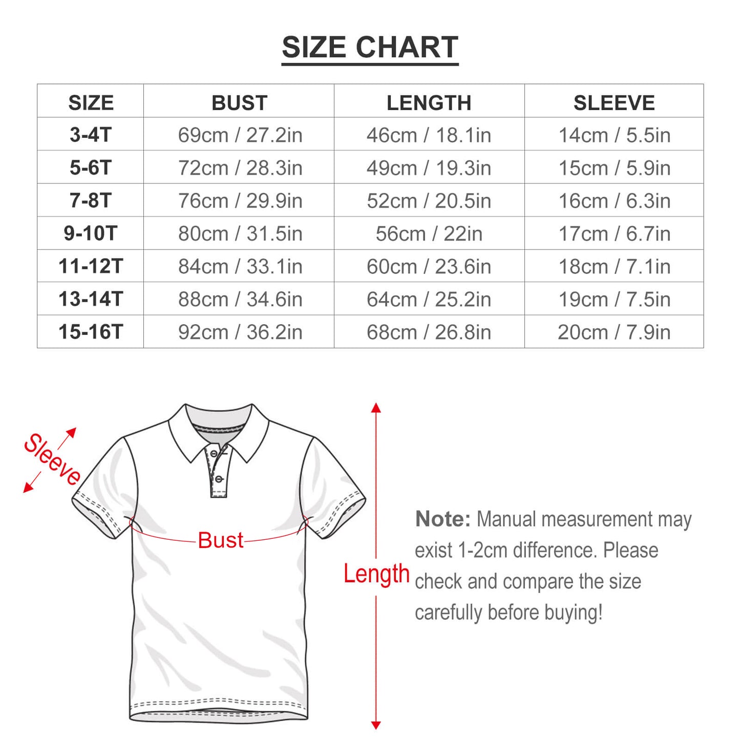 All-Over Print Children's POLO Shirt