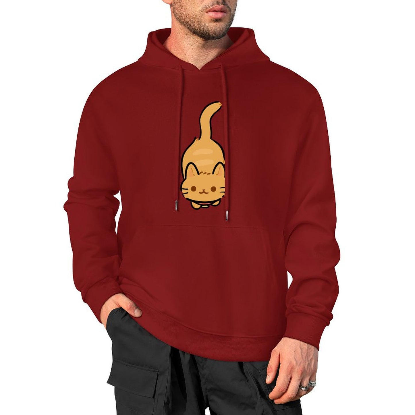 100% Cotton Multicolor Hooded Hoodie (printed front)