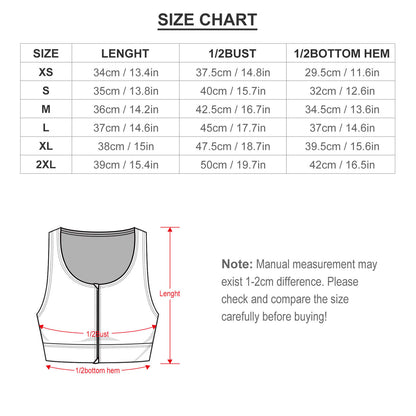 All-Over Print Women's Yoga Zipper Vest