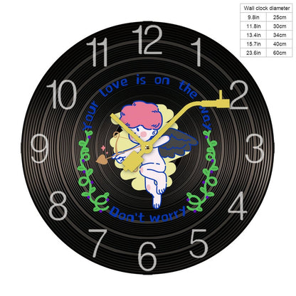 Record Wall Clock