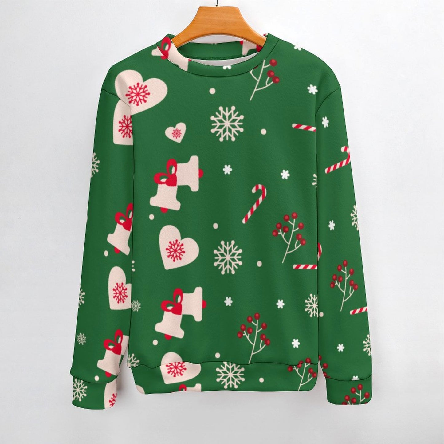 All-over Print Round Neck Sweater