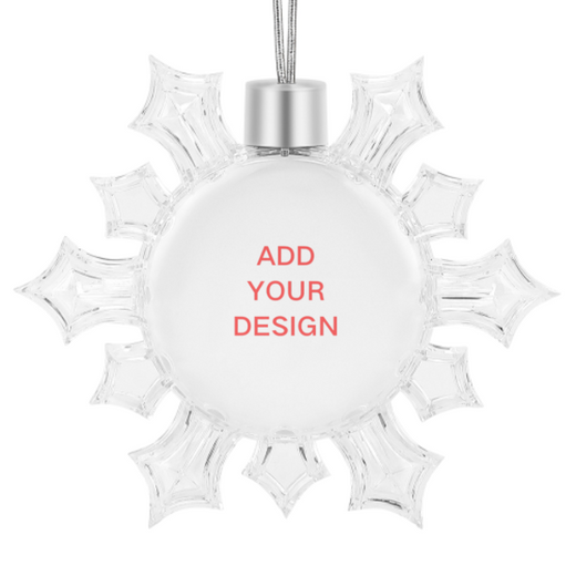 Custom Snowflake Christmas Ornaments - main view