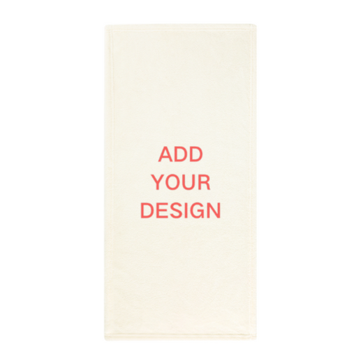 Custom Coral Velvet Towel - main view