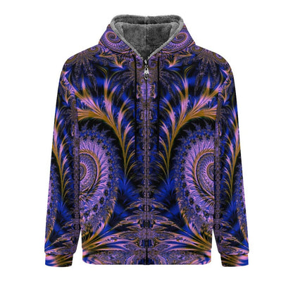 Double Layer Padded Zip-Up Hoodie