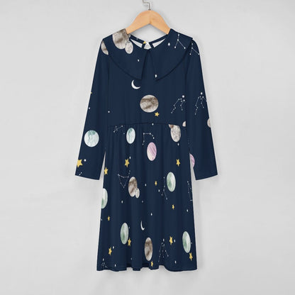 All-Over Print Children's Long Sleeved Dress