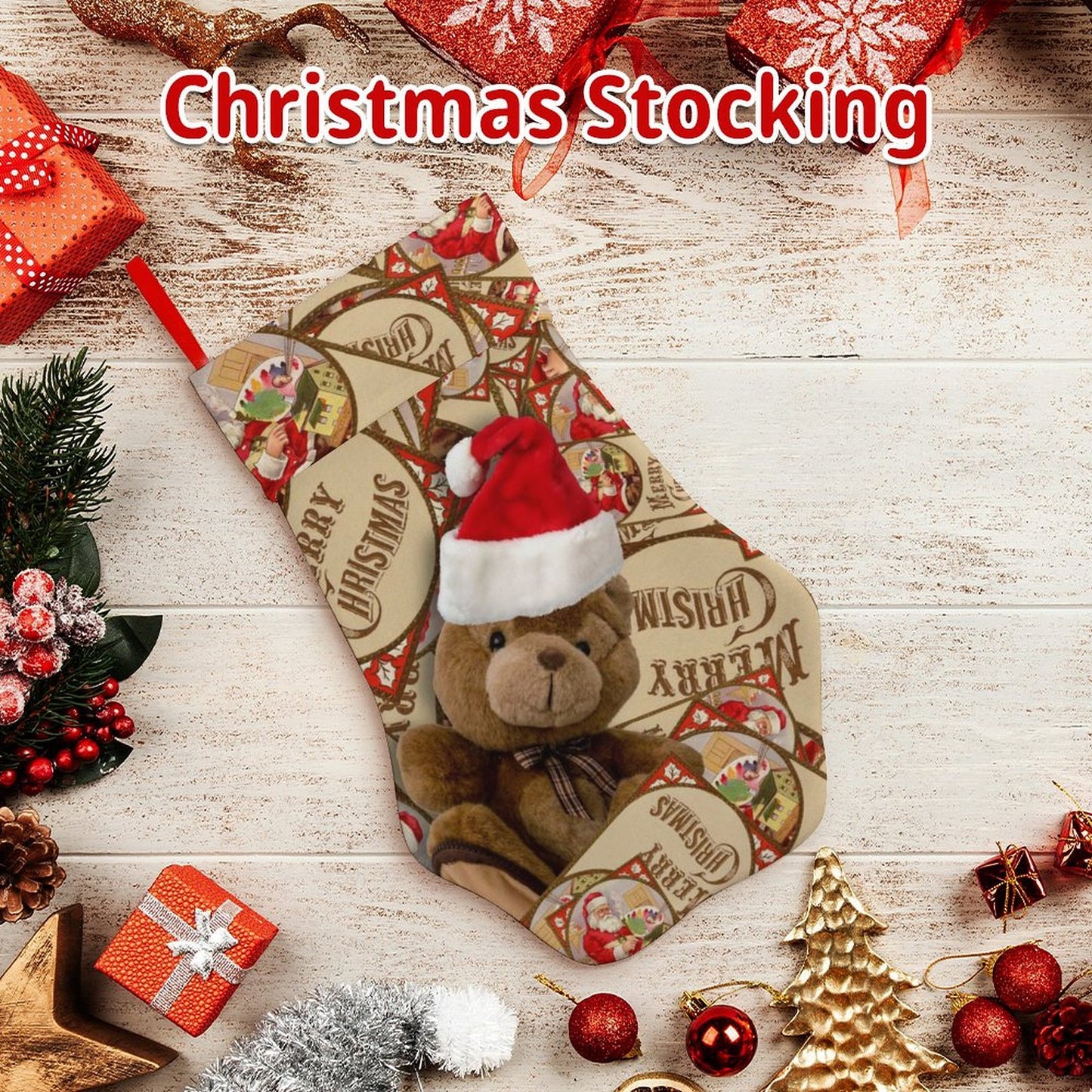 Dog Paw Christmas Stocking