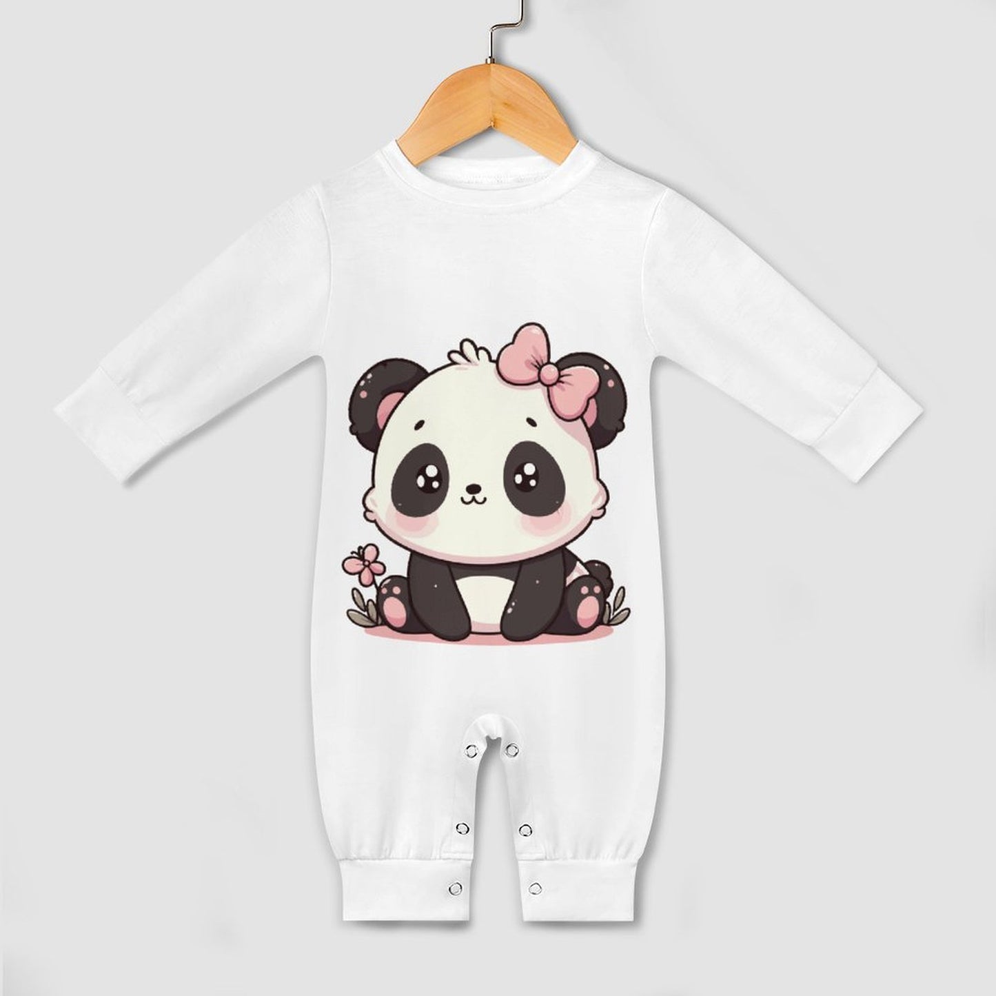 All-Over Print Long Sleeve Baby Bodysuit