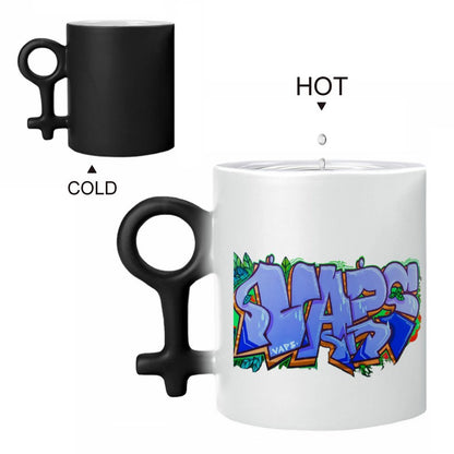 11oz Couples Symbol Discoloration Cup