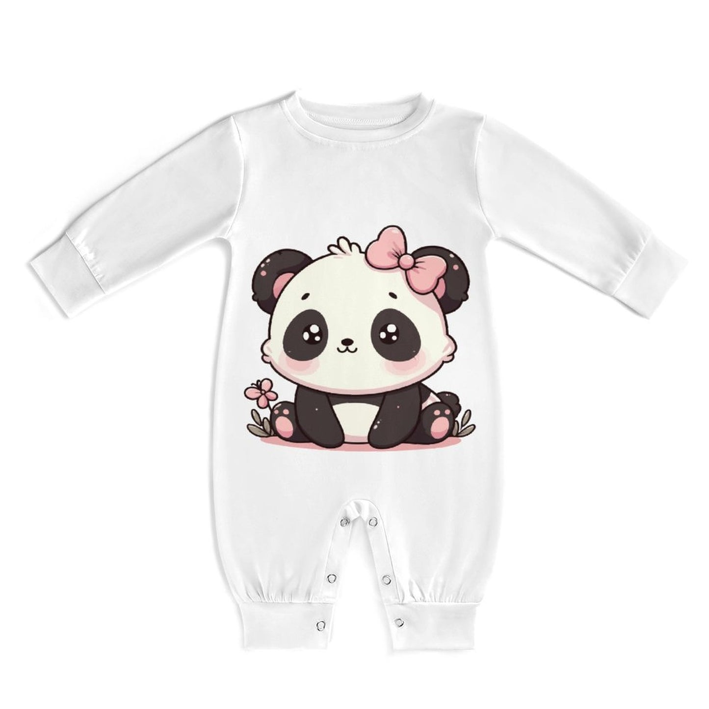 All-Over Print Long Sleeve Baby Bodysuit