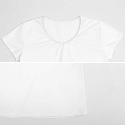 All-Over Print Women's V-neck Short Sleeve T-shirt