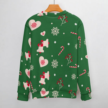 All-over Print Round Neck Sweater