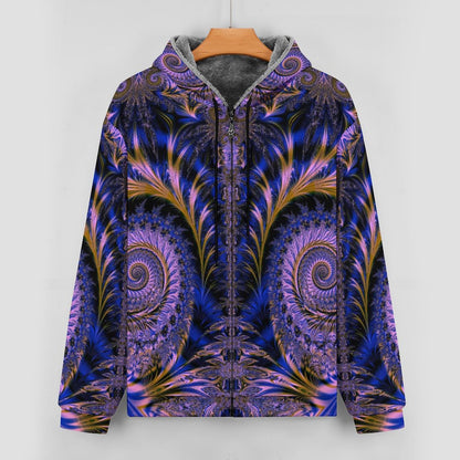 Double Layer Padded Zip-Up Hoodie
