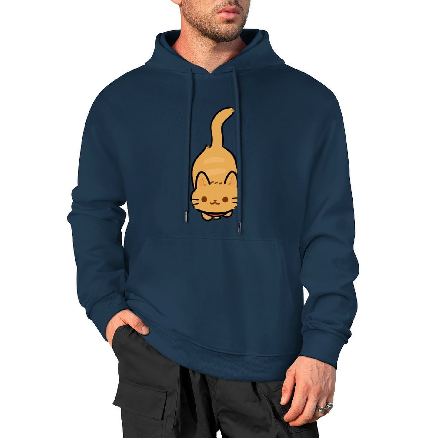 100% Cotton Multicolor Hooded Hoodie (printed front)