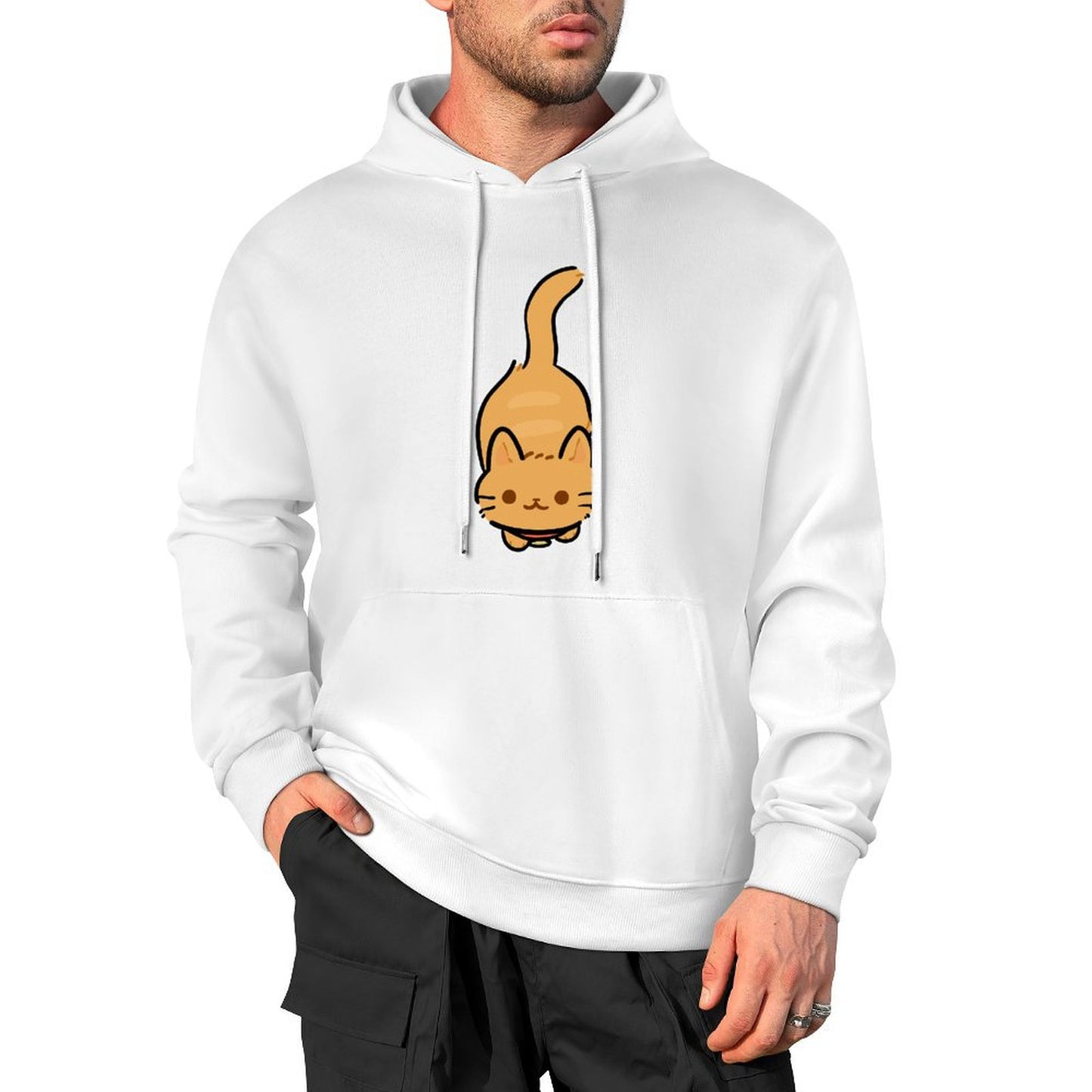 100% Cotton Multicolor Hooded Hoodie (printed front)