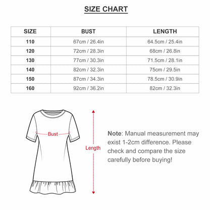 All-Over Print Children's Short Sleeved Dress