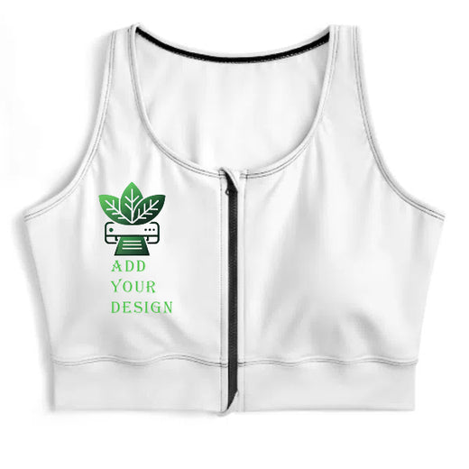 Custom Women's Yoga Zip Vest, All-Over Print - main view