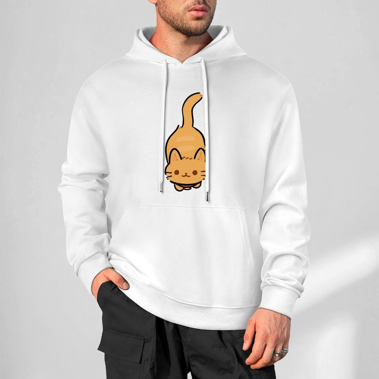 100% Cotton Multicolor Hooded Hoodie (printed front)
