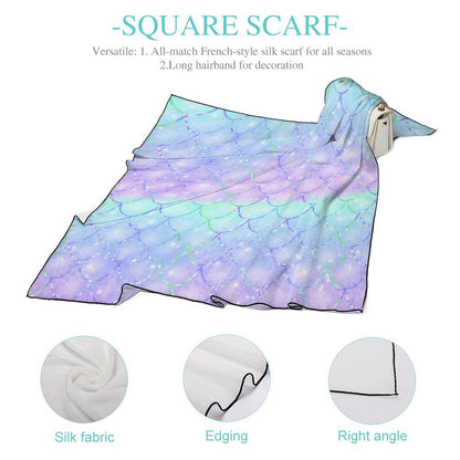 All-Over Print Multi-purpose Silk Scarves