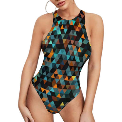 All-Over Print Women's Vest Bodysuit