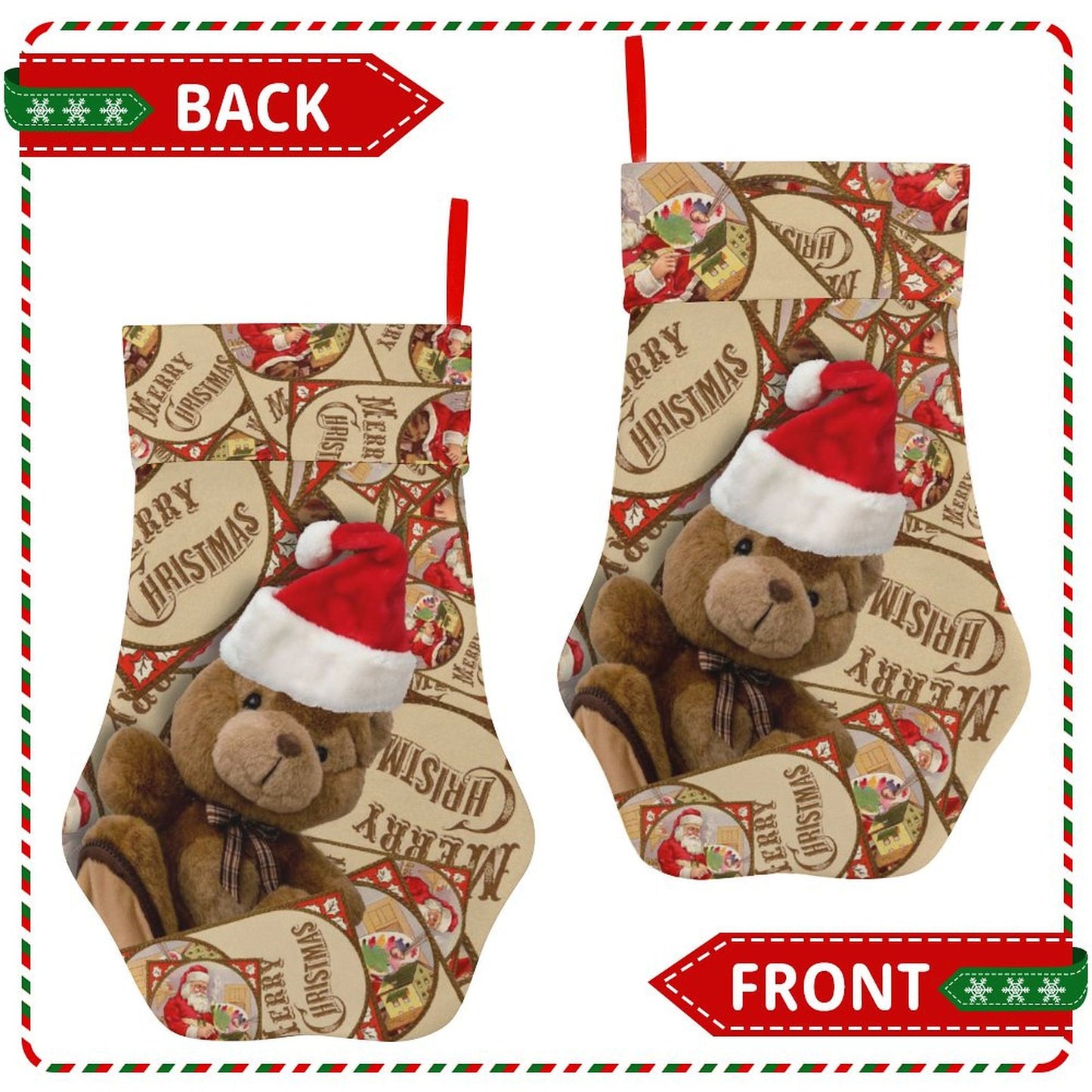 Dog Paw Christmas Stocking