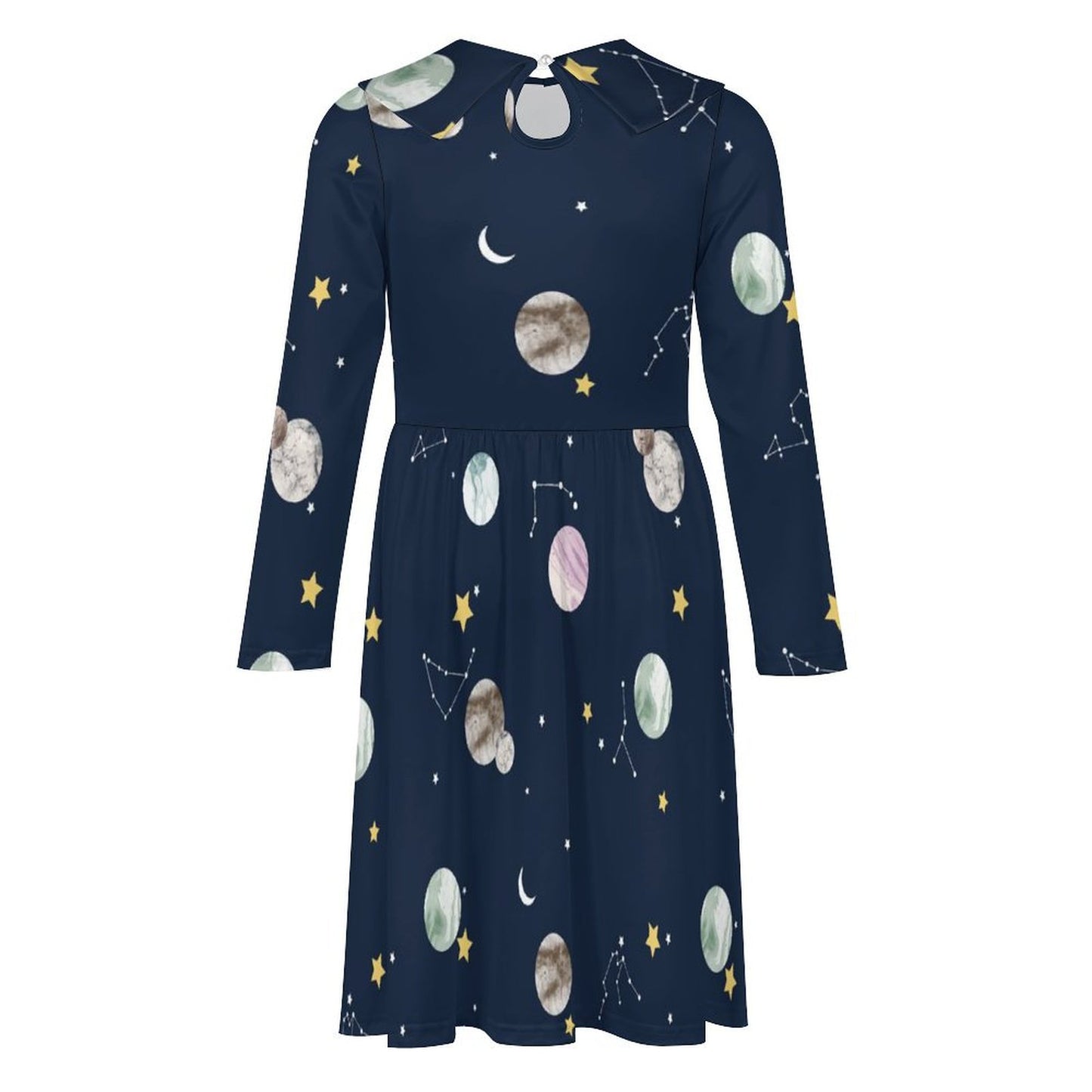 All-Over Print Children's Long Sleeved Dress