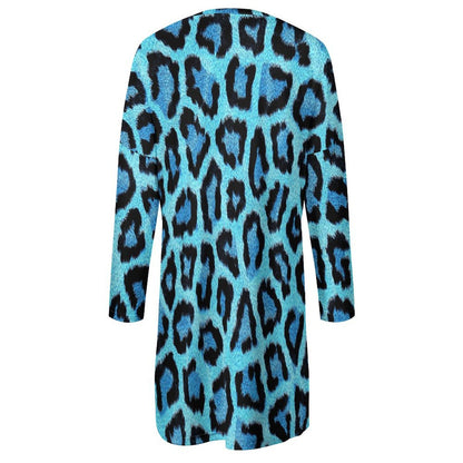 All-over Print Women's Long Sleeve Round Neck Large Pocket Sweatshirt