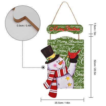 Christmas Snowman Wooden Wall Art