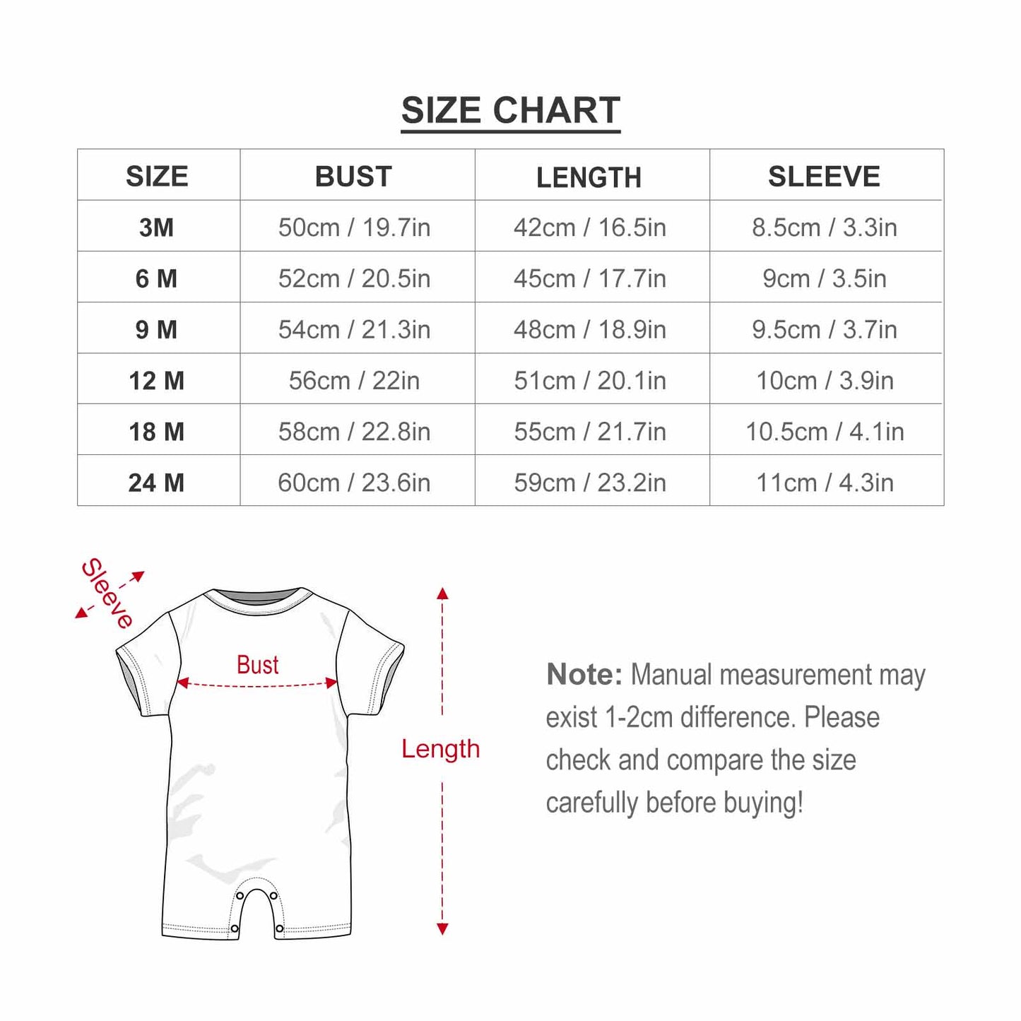 All-Over Print Baby Romper