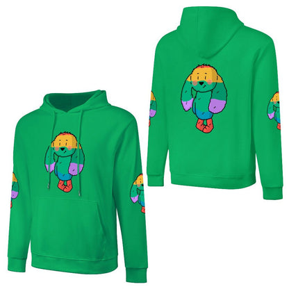 100% Cotton Multicolor Hoodie (front and back + 2 sleeve printed)
