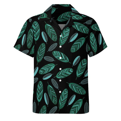 All-Over Print Cuban Collar Shirt