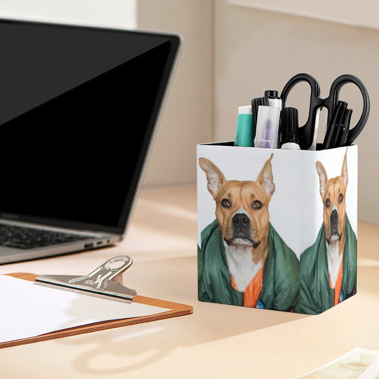 All-Over Print Square Pen Holder