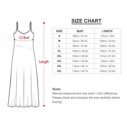 All-Over Print Women's Halter Long Dress