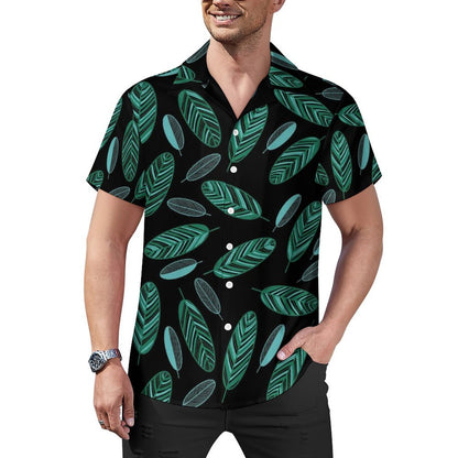All-Over Print Cuban Collar Shirt